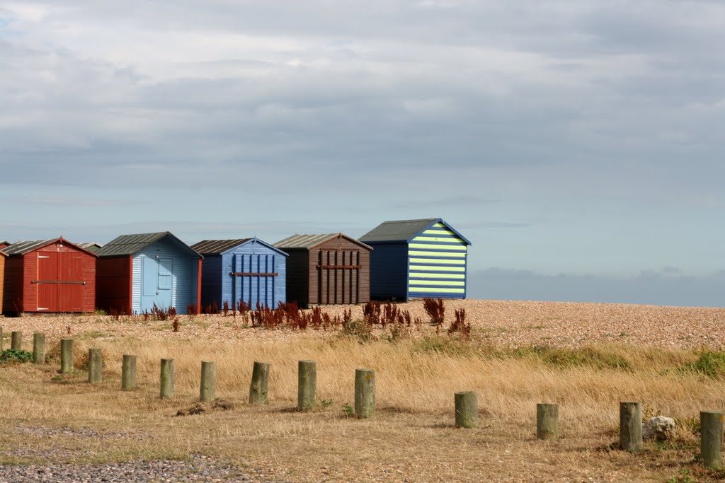 Beach Huts on Hayling Island by AbbieK