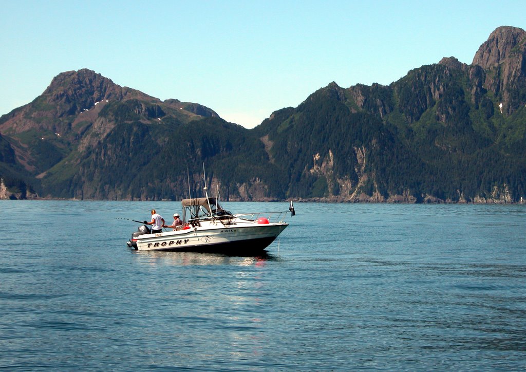 Halibut Fishing by Ron Elledge