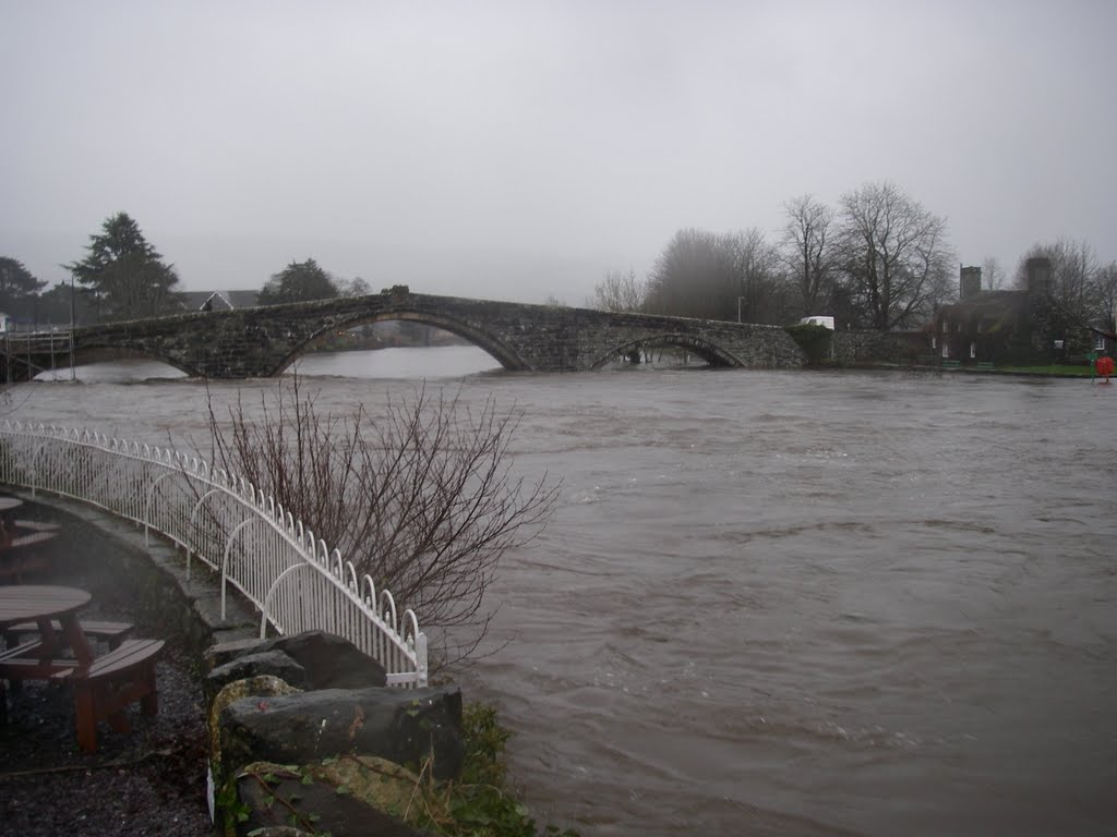 River in flood by movanoman