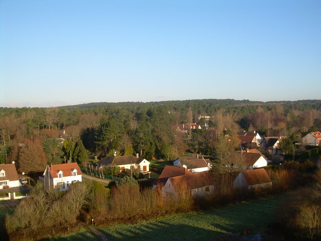 La rue de la source à CONDETTE depuis le haut de la tour du château by joel.herbez