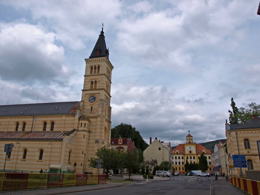 Graslitz, Dekanal-("l"!) Kirche Corpus Christi erbaut 1892-94 Kraslice by ReinhardKlenke