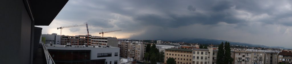 Storm above the city by Tomislav Pecak