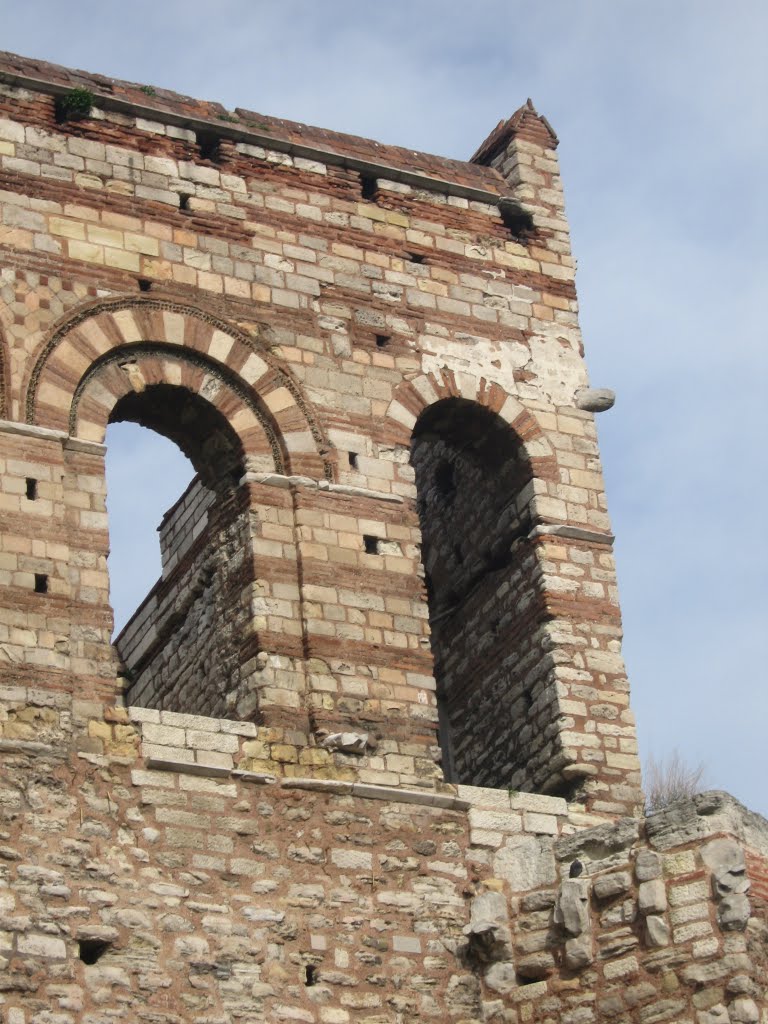 Detail of the favourite Imperial residence of the Byzantine Emperors - The Palace of the Porphyrogenitus - "Blachernae" - c. 500AD by Kevin J. Norman