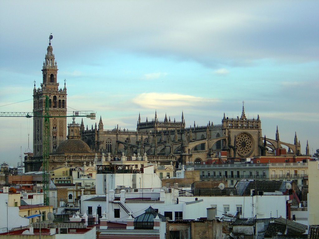 Giralda from Vinci la Rábida hotel by albertoma