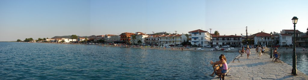 Pefkochori Beach view from Breakwater by Daniel Dutka