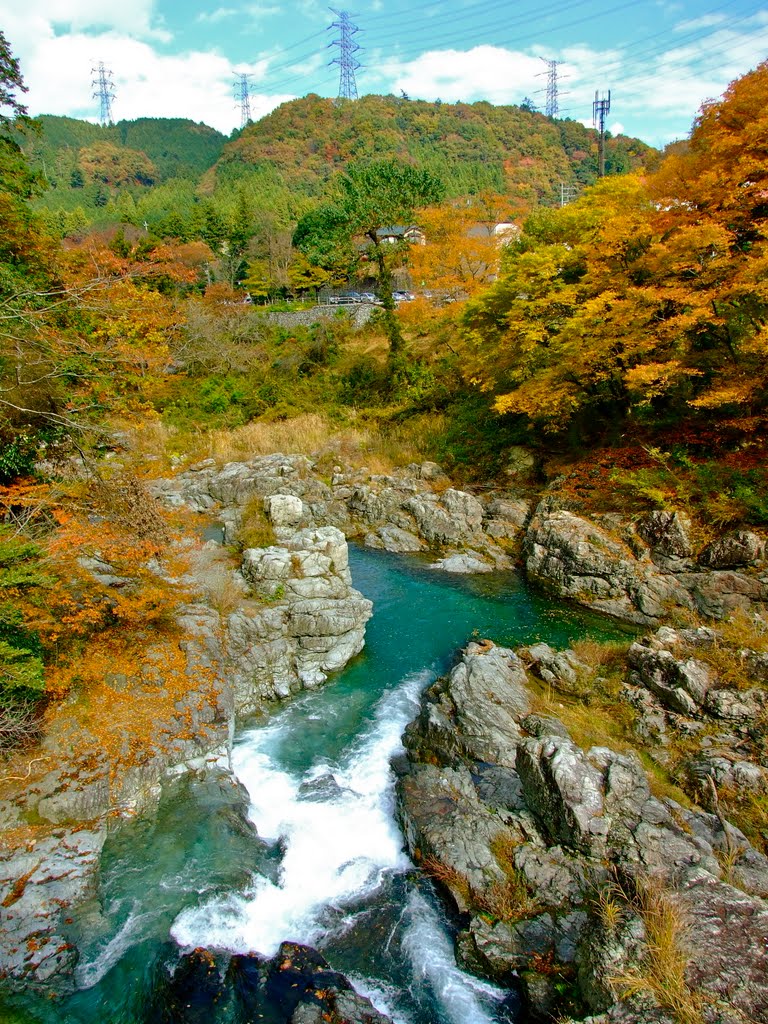 Aki River in Autumn by Chouden Boy