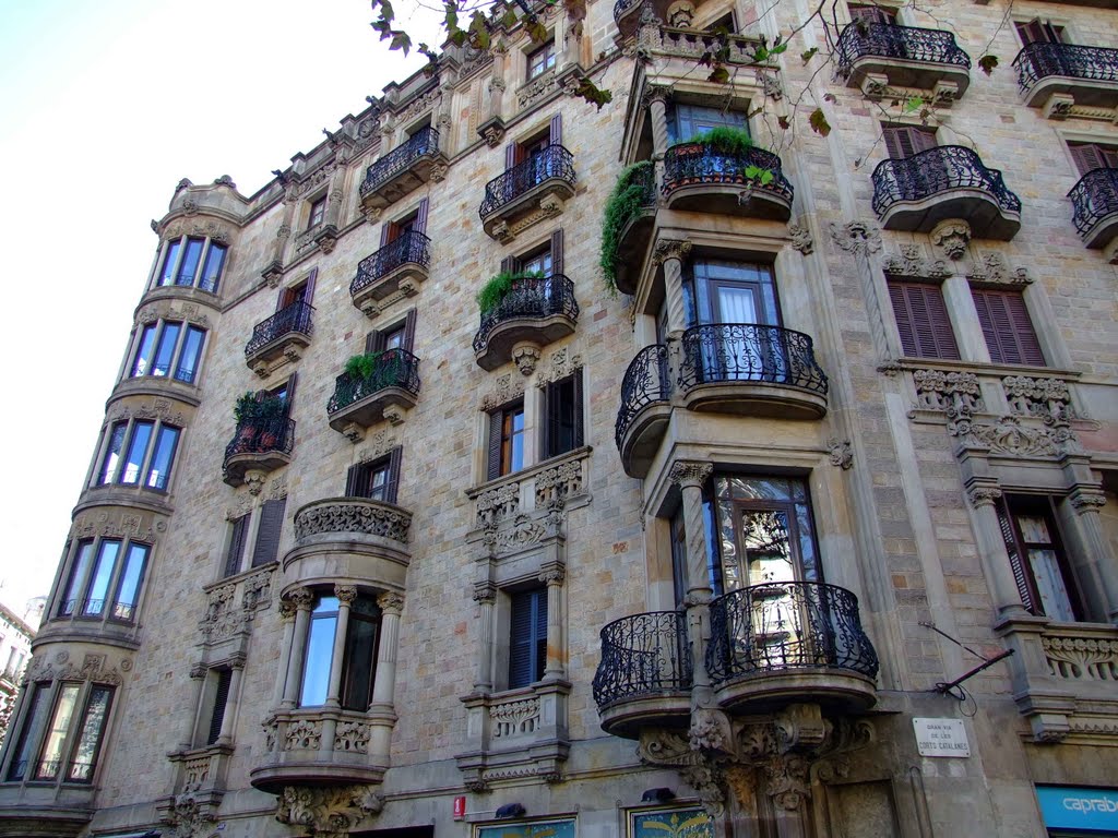 Gran Via De Les Corts Catalanes by betamihai