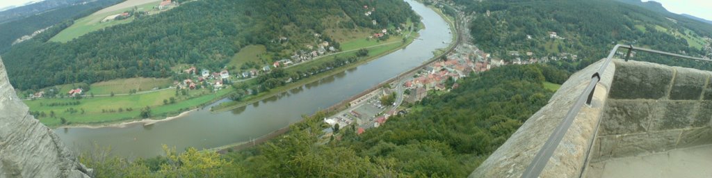 Panorama Königsstein / Ort by weichholzwurm