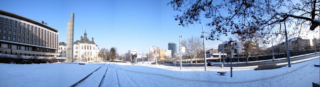 Plzeň, KB bank and museum by Derek Emson