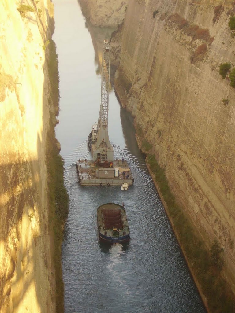 Der Kanal von Korinth/Griechenland (Urlaub 2006) by Klaus Metzger