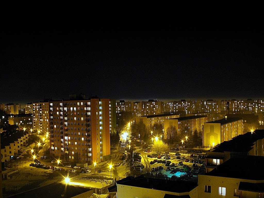 Lublin nocą / Lublin at night by Michał Krzysztof Kurzątkowski