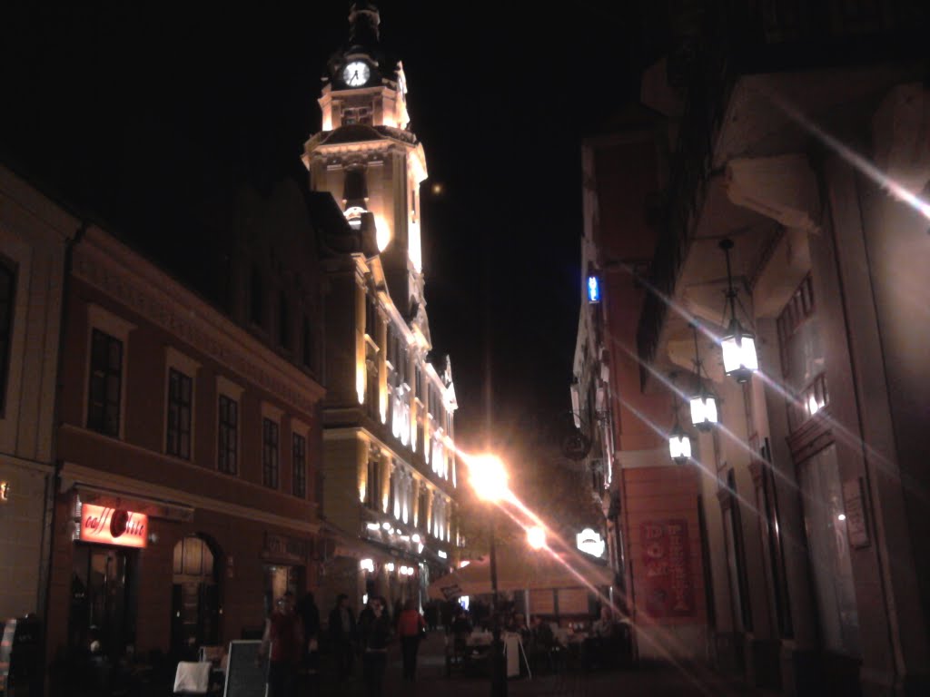 Pécs: Lights in the street by Zsenyus