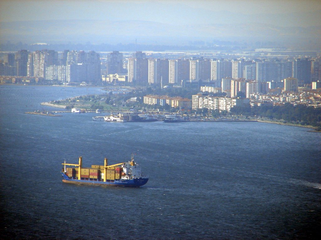 View of Bostanli from kadifekale. by Ümit Tuncay