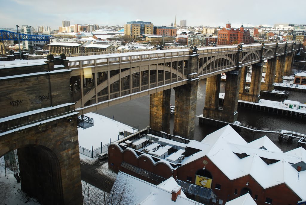 Snowy Newcastle UK by Richard Forster