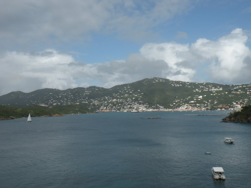 View from Room 4308 Harbor View Bldg. Marriott Frenchman's Reef by ryandenver