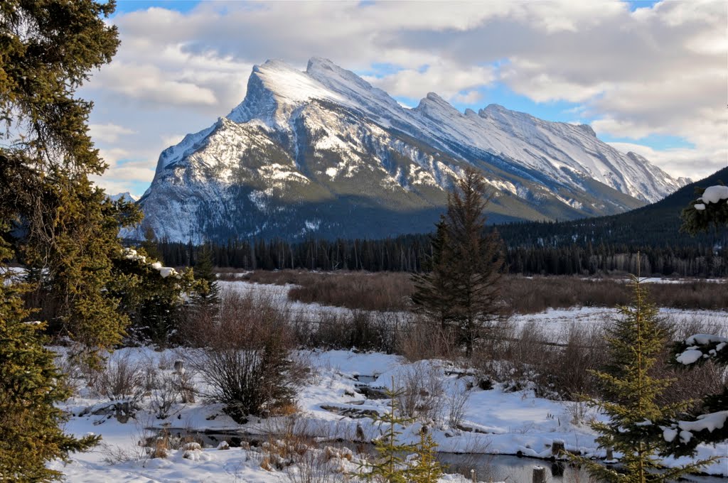 Rundle Mountain Range by Jack Borno