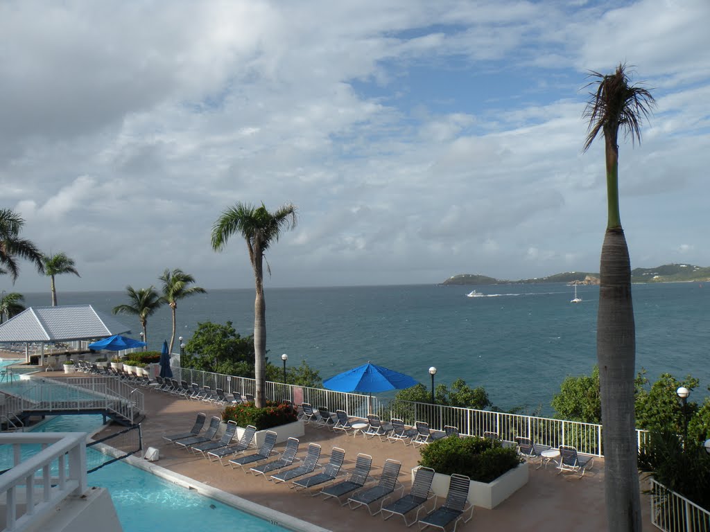 View of Ocean from Pool at Marriott Frenchman's Reef by ryandenver