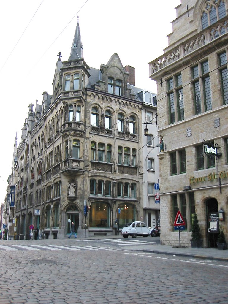 Gent - Botermarkt: St Jorishof and House "Van Artevelde" by Peter Maes