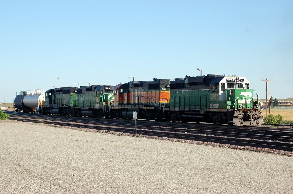 Burlington Northern Santa Fe Railway Local Freight Train at Shelby, MT by Scotch Canadian