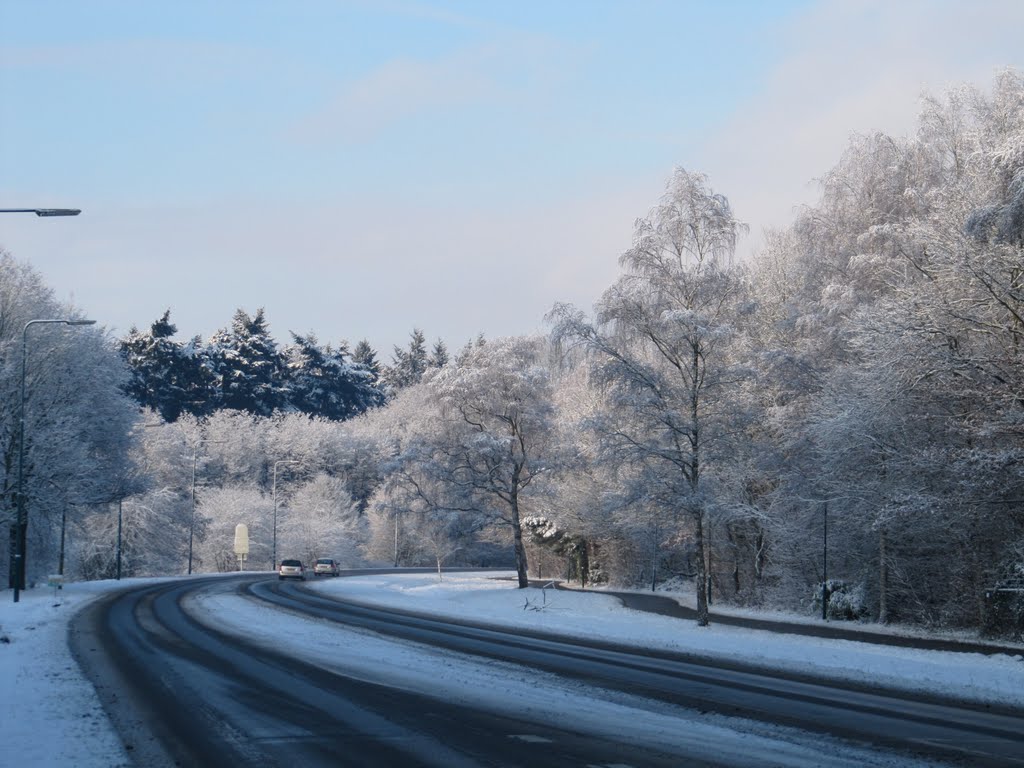 Rondweg-West in de sneeuw by Robin van de Loosdrecht