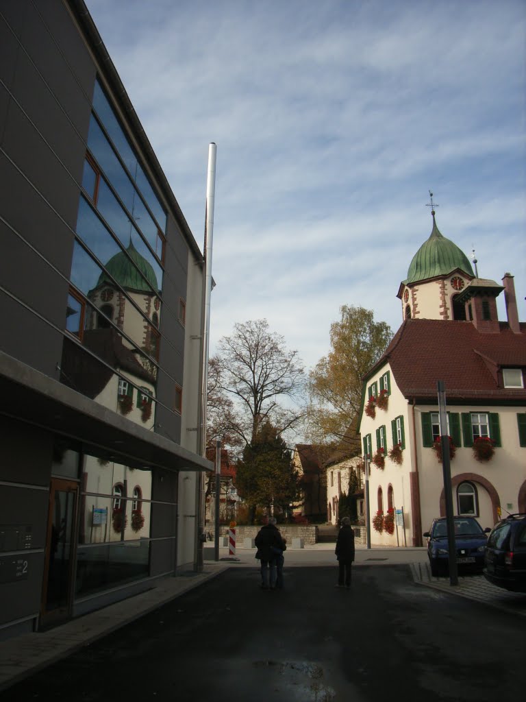 Malmsheim Mitte - neu und alt by Petra Rowald