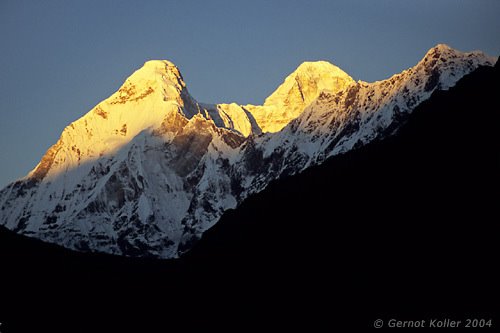 Sunrise on Nanda Devi by Gernot.Koller