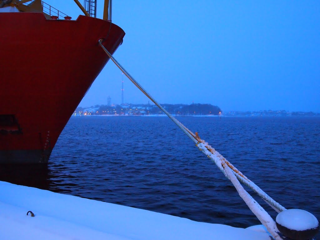 Moored winter by Nils Thulin