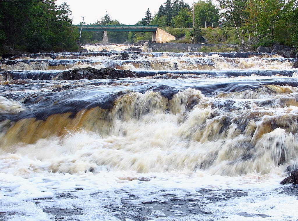 Water falls at Sheet Harbour by Howie Hennigar