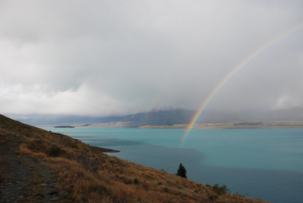 Rainbow over Lake Tekapo by bencarlson56