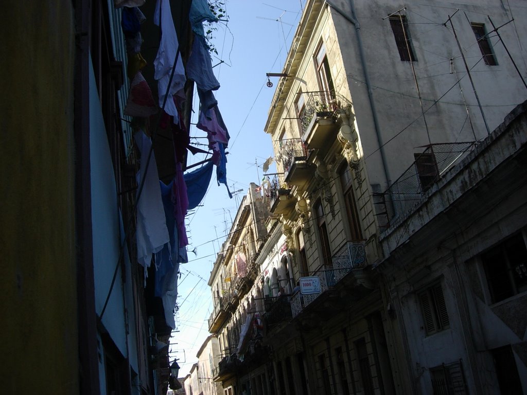 Laundry at Habana Narrow Streets by Ethem Ozgecen