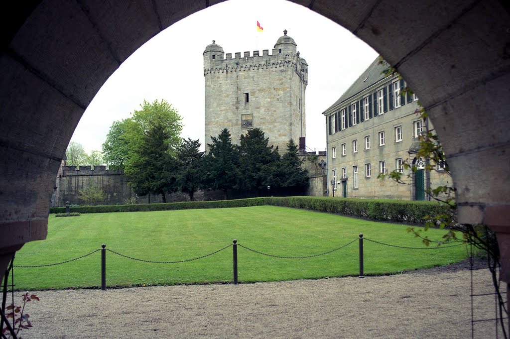 Bad Bentheim - Slot, weertoren by J.G. Nuijten