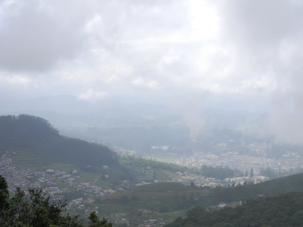 View of metupalayam town from ooty train by Bashir Muhamed