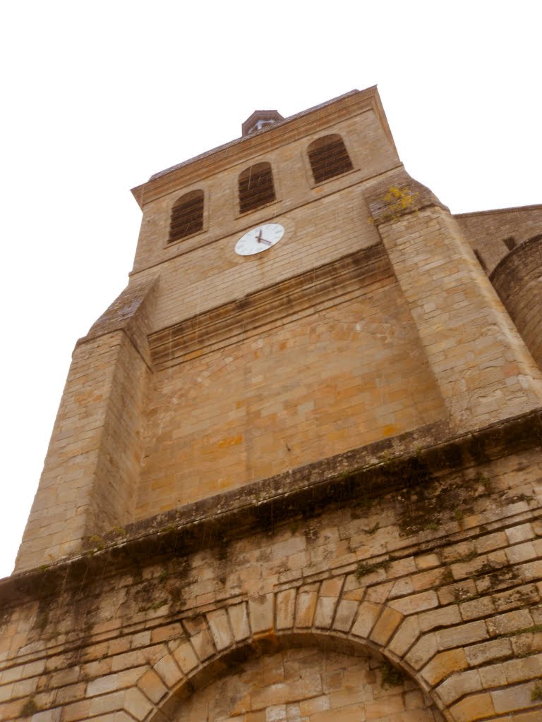 Le clocher de l'abbatiale Saint-Sauveur - Lo campanal de l'abadiala de Sant Salvador by Cfl Pey