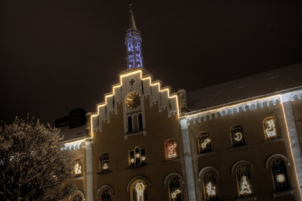 Rathaus im Winter, HDR-Aufnahme by M.Morell