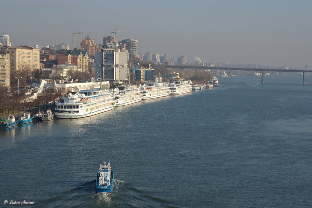 View on the river Don and Rostov-on-Don by Vadim Anokhin