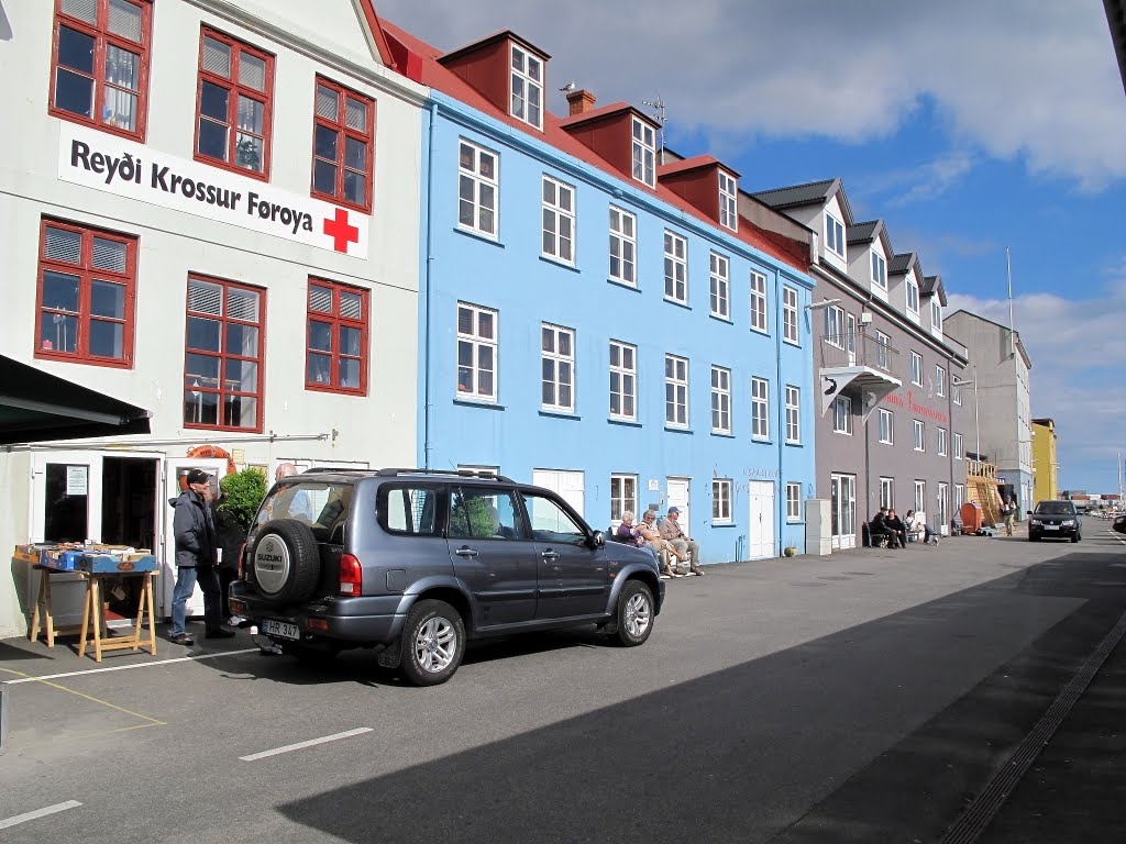 Faroe Islands, Tórshavn. A street view at harbour (2009). by oh5xb