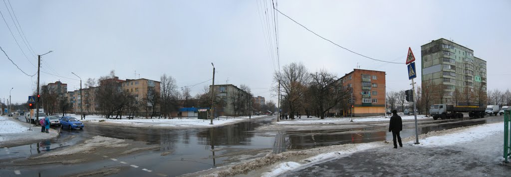 Перехрестя вул.Степана Халтуріна та Шевченка by Maxim Shamayda