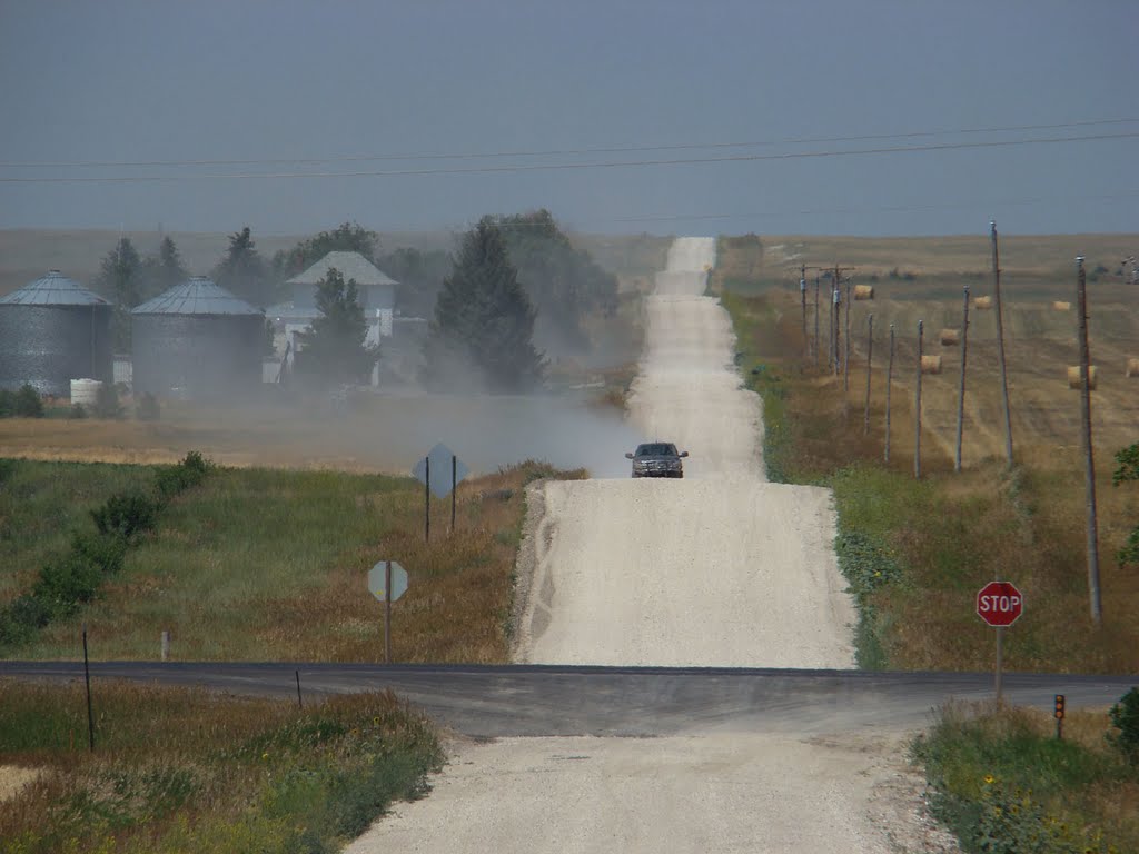 Dusty Nebraska Road by bfgb