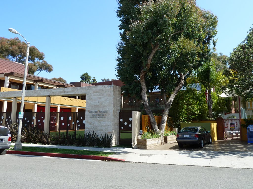 View of Landscape on Las Cruces Drive., Pacific Palisades by Alan Fogelquist