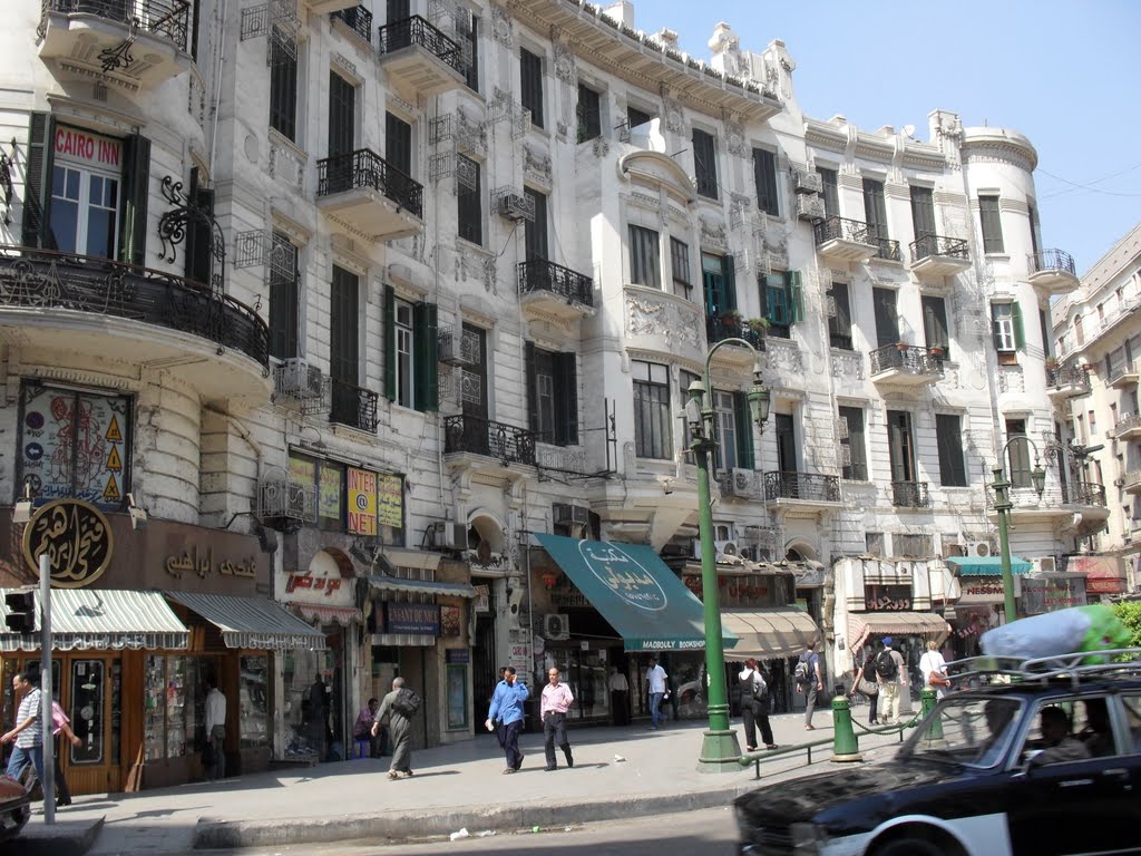 Talaat Harb Square - This building has 3D view in Google Earth. by Simon Shaw