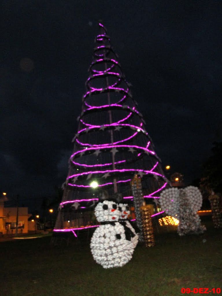 Árvore de Natal decorada com Recicláveis by MARCO AURÉLIO ESPARZ…