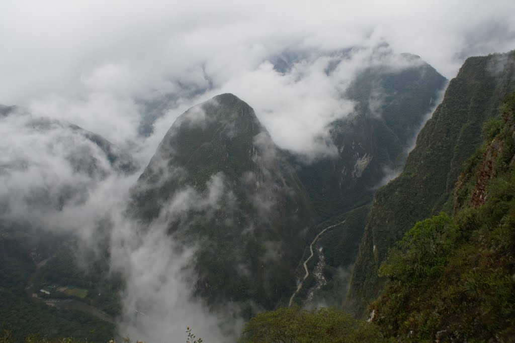 Urubamba and a railroad to Aquas Calientes by powermeerkat