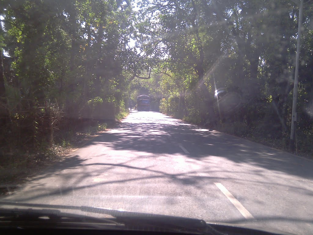 Way to Gorai Beach by M. NAHID ANSARI