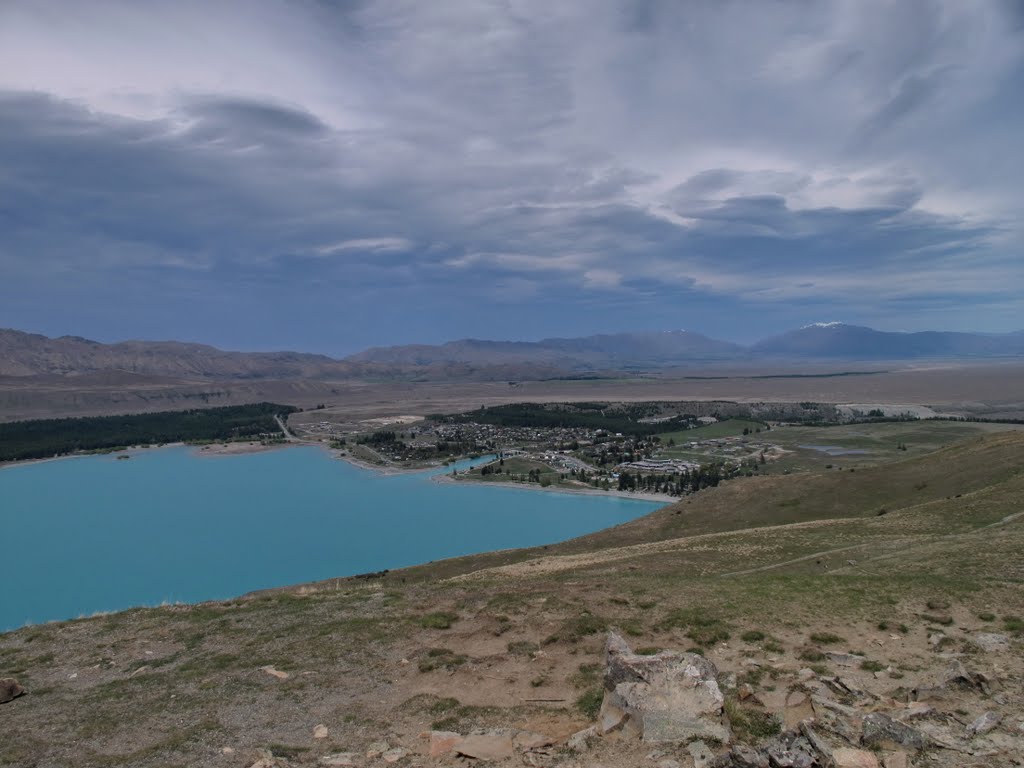 Lake Tekapo seen from Observatory by Hans de Jong