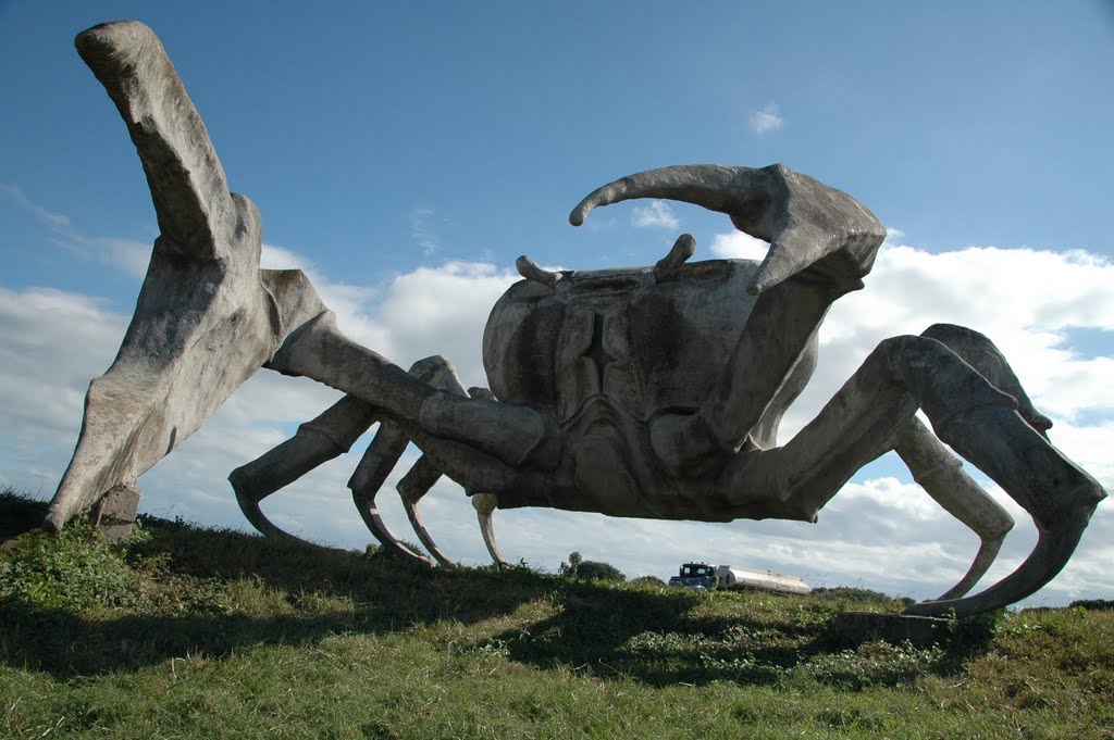 Cuba, Cardenas, statue of crab by bask451