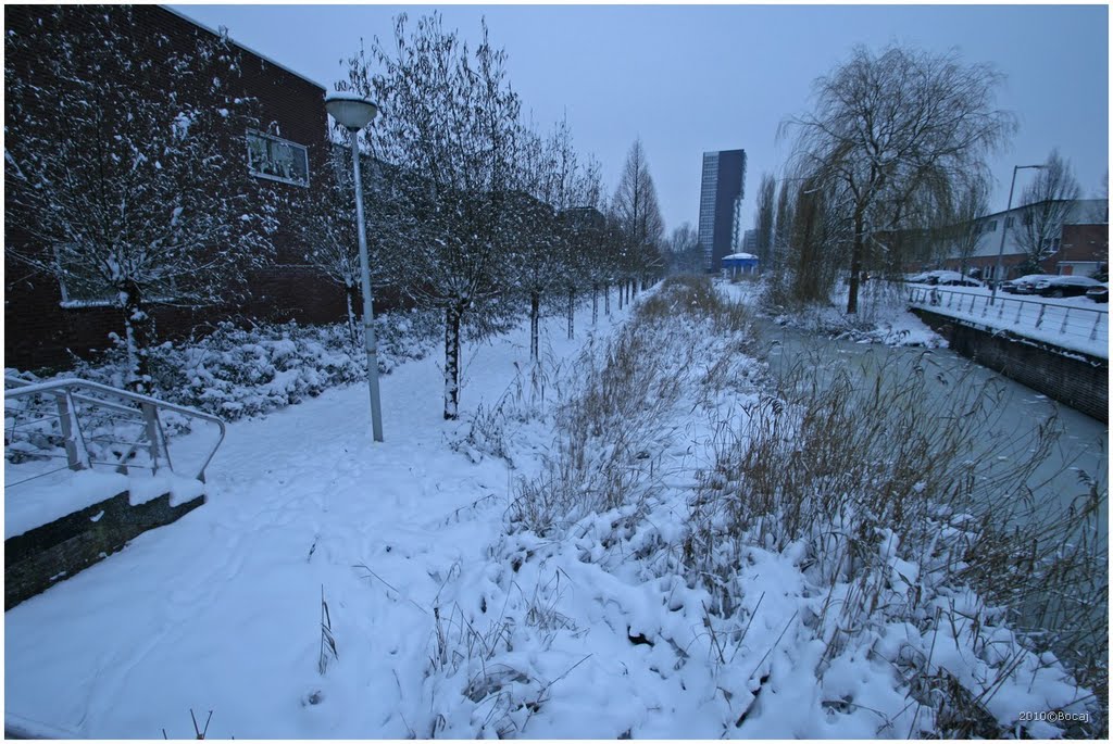 Amsterdam Oostoever winter by Bocaj Nesnaj