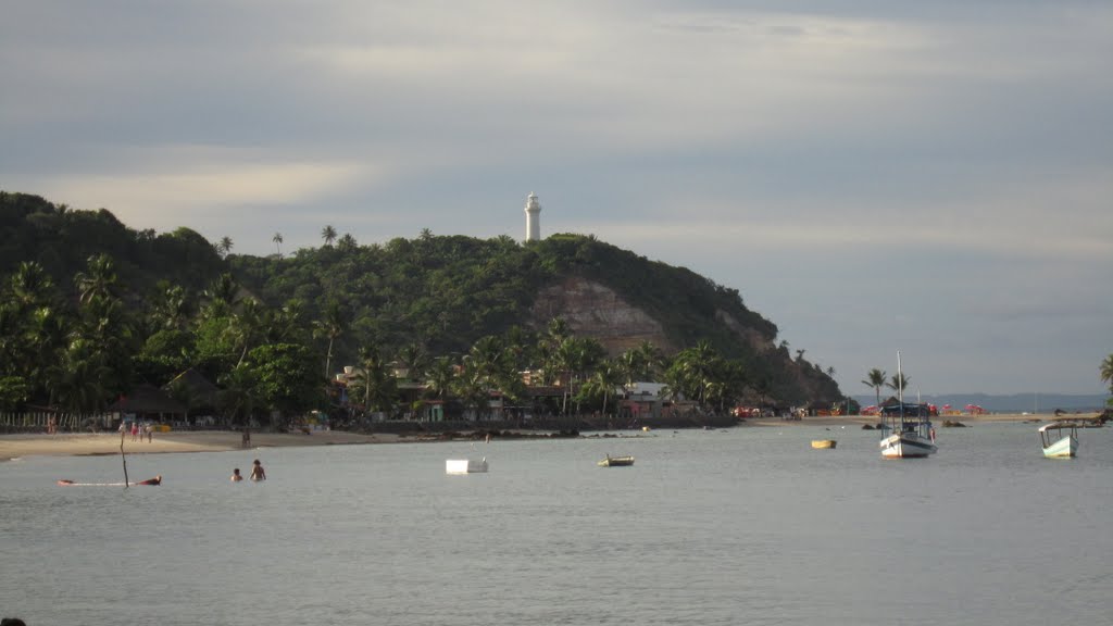 Farol visto da Terceira Praia, Morro de São Paulo-BA by EdSiq