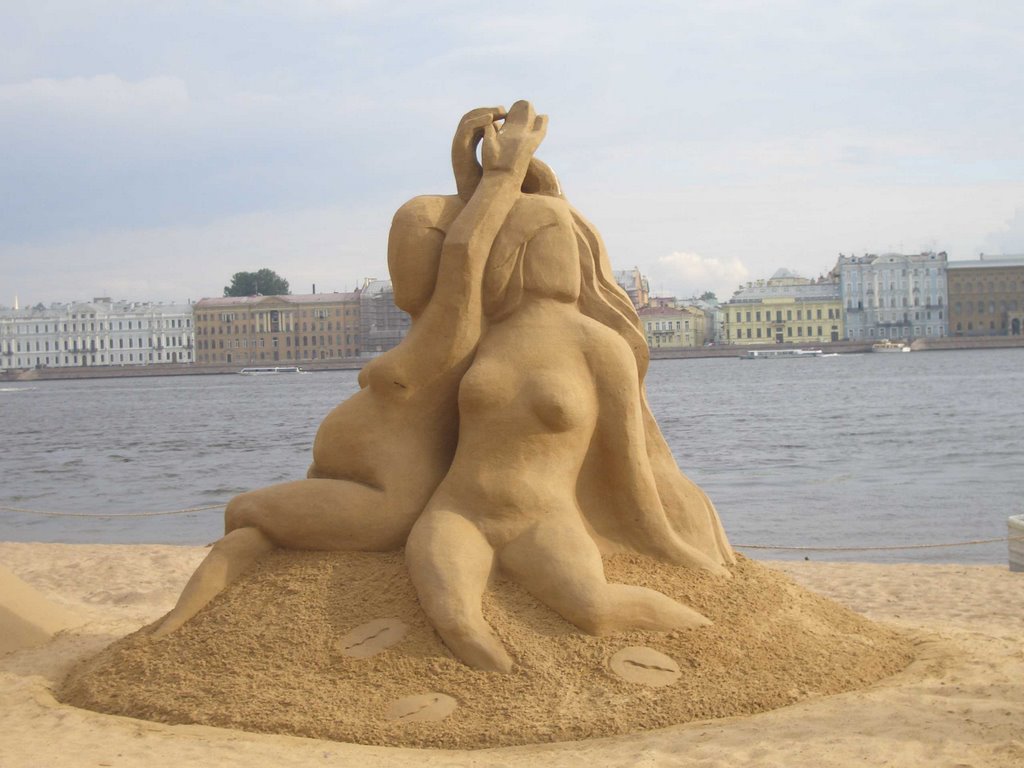 Sankt-Peterburg. Sandy figures. by Sergey Papkov