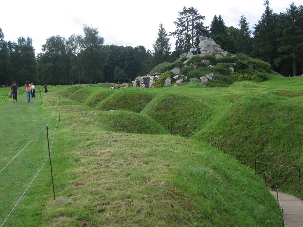 Trenches at the Newfoundland Monument. by Kevin J. Norman