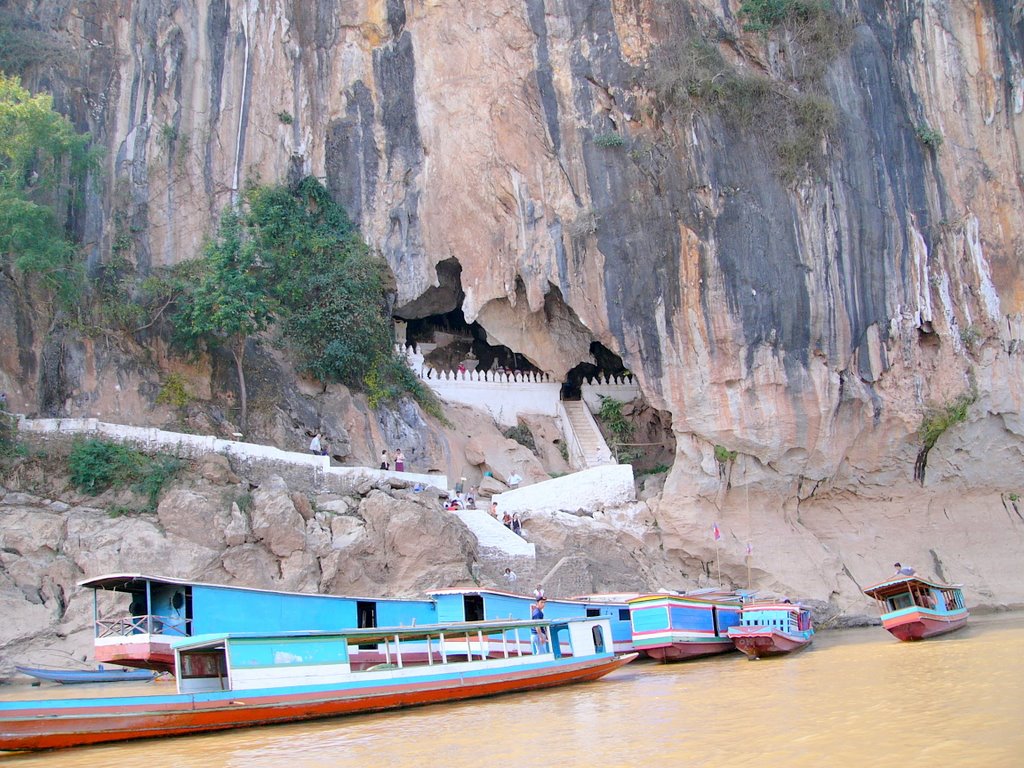 Pak Ou Caves by Jim Steele